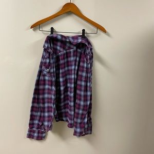Blue & Purple Plaid Flannel